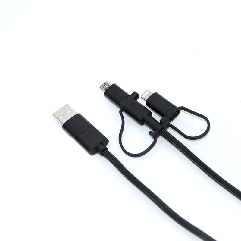 New 5 in 1 Nylon Braided Multi Super Fast USB Charging Cables Support Full Protocols Charging for any phone models 