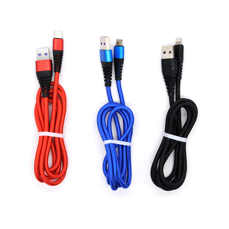 Best selling nylon braided TYPE C fast charging usb cable USB C charger cable for Android phones 